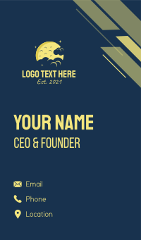 Yellow Moon Business Card Design