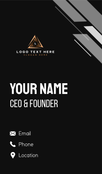 Pyramid Triangle Company Business Card Design