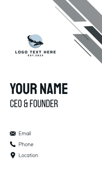 Corporate Flying Airplane  Business Card Design