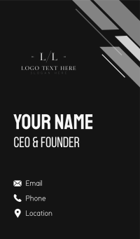 Luxury Company Lettermark Business Card Design