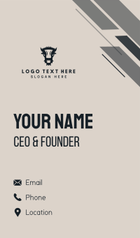 Wild Bull Animal Business Card Design