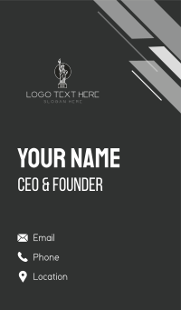 Minimal Statue of Liberty Business Card Design