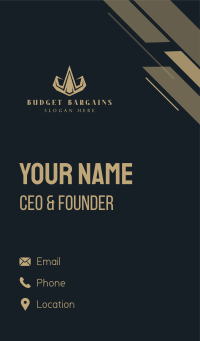 Deluxe Luxury Crown  Business Card Design