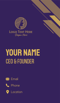 Pretty Gold Lady  Business Card Design