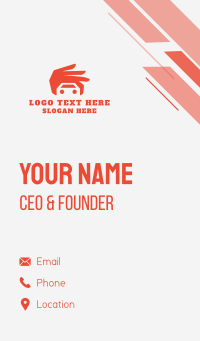 Hand Car Vehicle Business Card Design