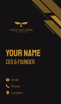 Luxury Bird Wings Business Card Design