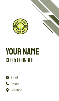 Tennis Ball League Business Card Design