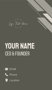 Elegant Cursive Wordmark Business Card Design