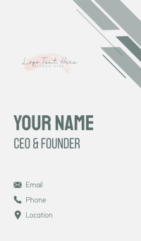 Generic Feminine Signature Business Card Design