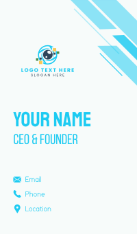 Digital Pixel Lens  Business Card Design