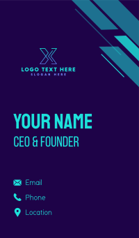 Cyber Network Tech Business Card Design