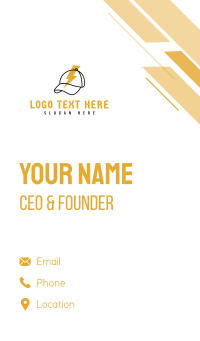 Thunder Baseball Cap Business Card Design