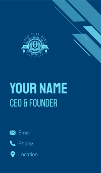 Premium Greek Theta Business Card Design