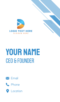 Creative Business Letter D Business Card Design