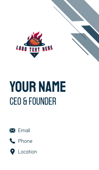 Basketball Varsity League Business Card Design