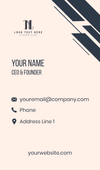 Professional Classic Letter N Business Card | BrandCrowd Business Card ...