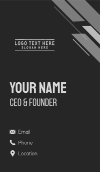 Generic White Handwriting Business Card Design