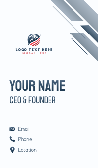 Veteran Eagle Military Business Card Design