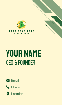 Money Bag Arrow Business Card Design