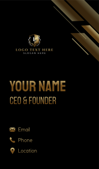 Luxury Deer Crest Business Card Design