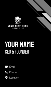 Beer Bottle Skull Business Card Design