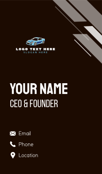 Automotive Car Vehicle Business Card Design