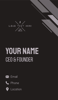 Hipster Adventure Crossline Business Card Design