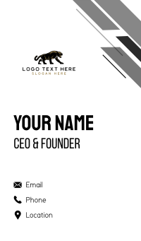 Wild Panther Predator Business Card Design