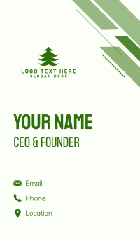 Forest Pine Tree Business Card Design