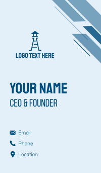Blue Watchtower  Business Card Design