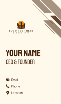 Pine Tree Forest Business Card Design