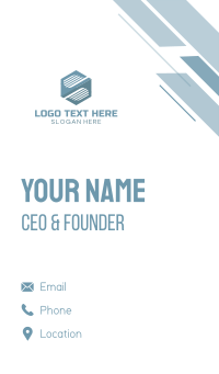 Hexagon Company Letter S Business Card Design