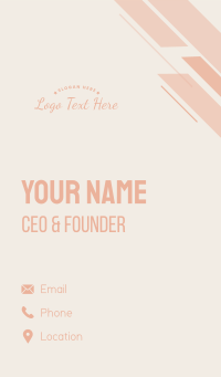 Feminine Cursive Wordmark Business Card Design