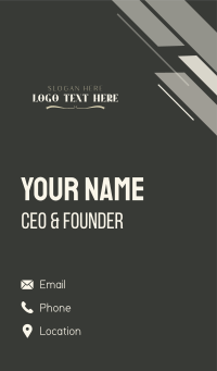 Deluxe Elegant Wordmark Business Card Design