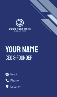 Simple Tech Circle Business Card Design