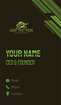 Beast Predator Dinosaur Business Card Design