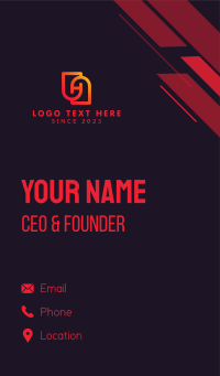 Modern Letter H Business Card Design