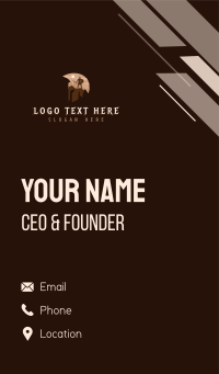 Gladiator Warrior Helmet Business Card Design