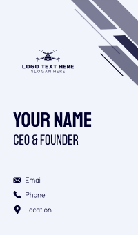 Flying Camera Quadcopter Business Card Design