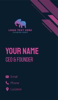 Elephant Creative Agency Business Card Design