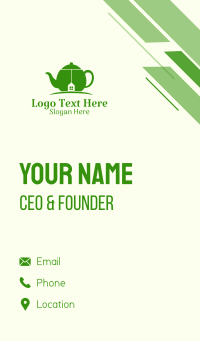 Green Teapot House Business Card Design