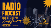 Live Radio Podcaster Facebook event cover Image Preview