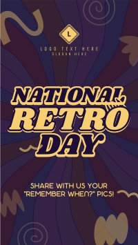 Swirly Retro Day Instagram Reel Image Preview