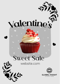 Valentines Cupcake Sale Flyer Image Preview