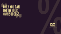 Your Own Success Zoom background Image Preview