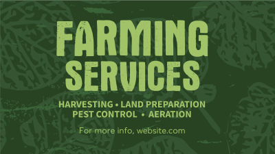 Rustic Farming Services Facebook event cover Image Preview