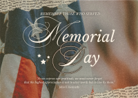 Rustic Memorial Day Postcard Image Preview