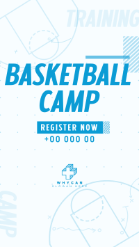 Basketball Sports Camp Facebook Story Design