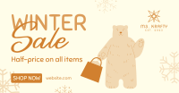 Polar Bear Shopping Facebook Ad Image Preview