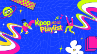 Trendy K-pop Playlist YouTube Banner Image Preview
